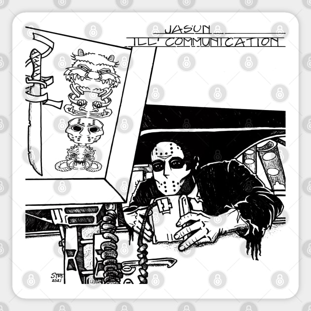 Jason ILL COMMUNICATION Album cover Sticker by Ibentmywookiee